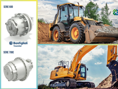 Reductores de Velocidad Bonfiglioli para maquinaria pesada sobre ruedas y orugas